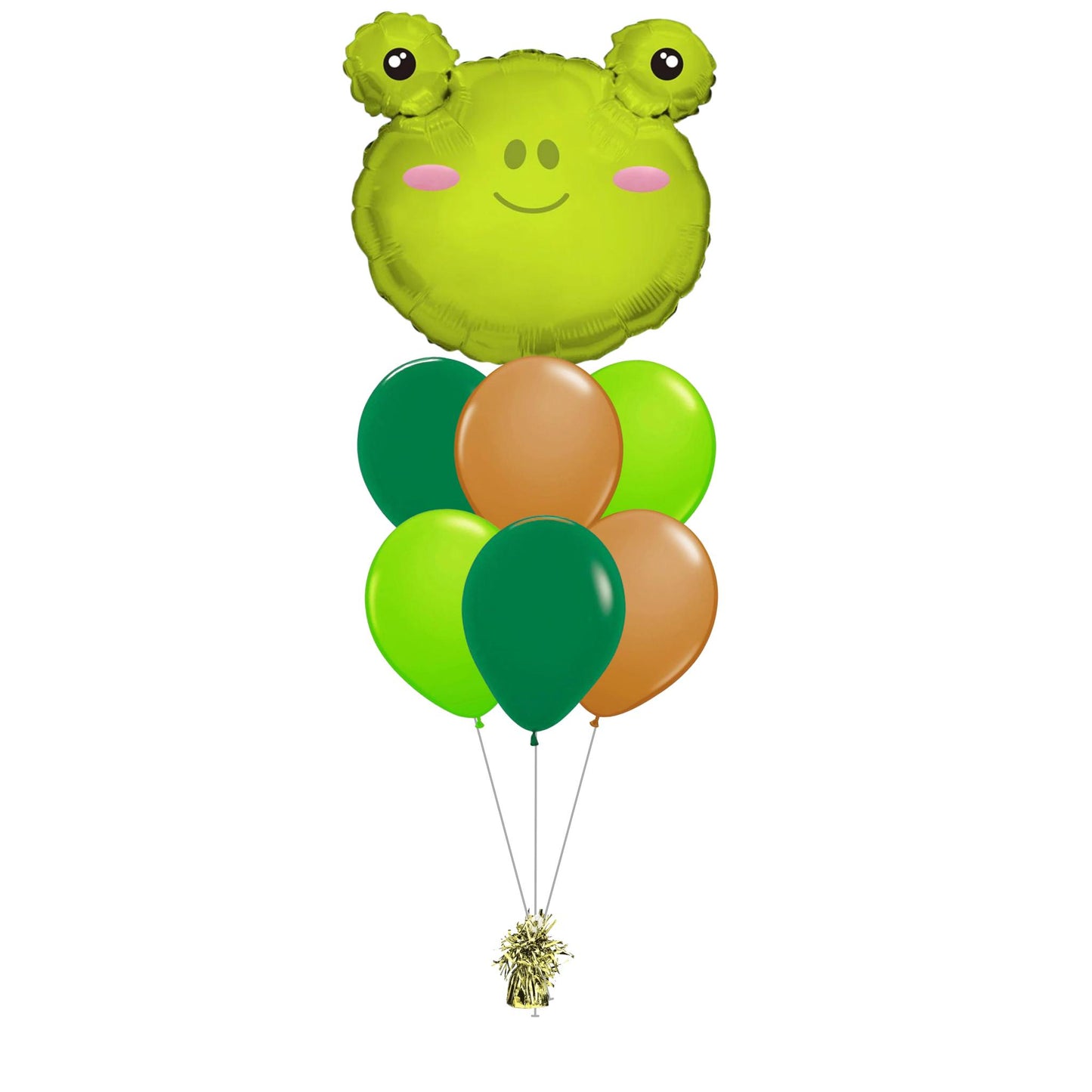 25 inch Green Frog foil balloon Helium Filled Quality