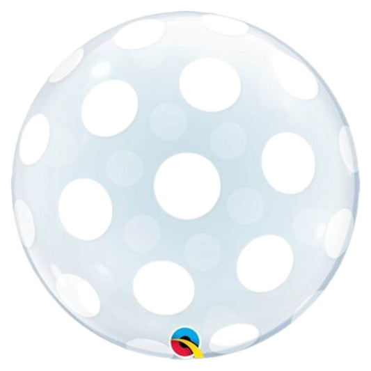20" Clear Bubble Polka Dots Print