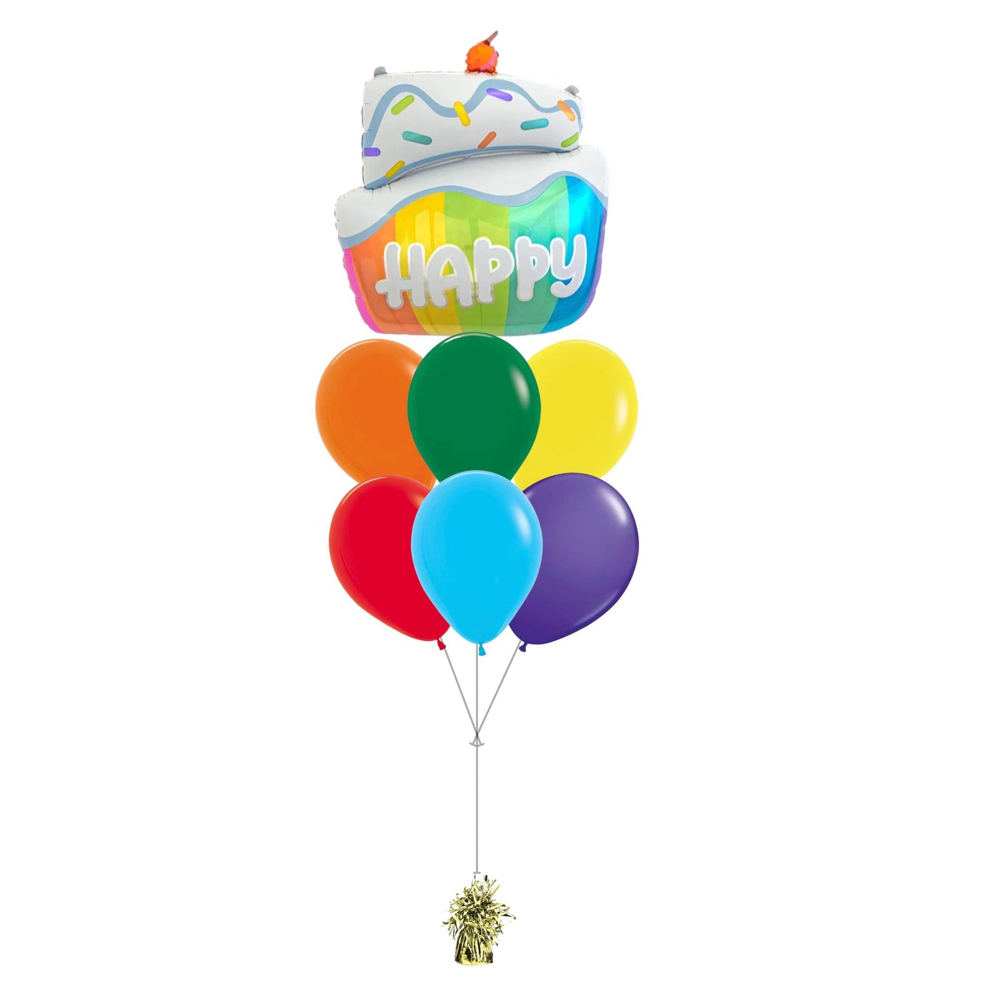 30 inch birthday cake foil balloon Helium Filled Quality