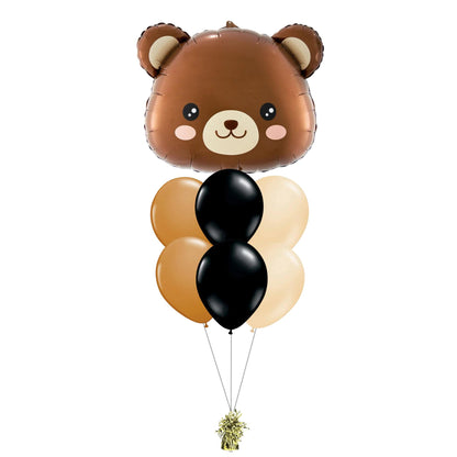22 Inch Teddy Bear Head Foil Balloon Helium Filled Quality
