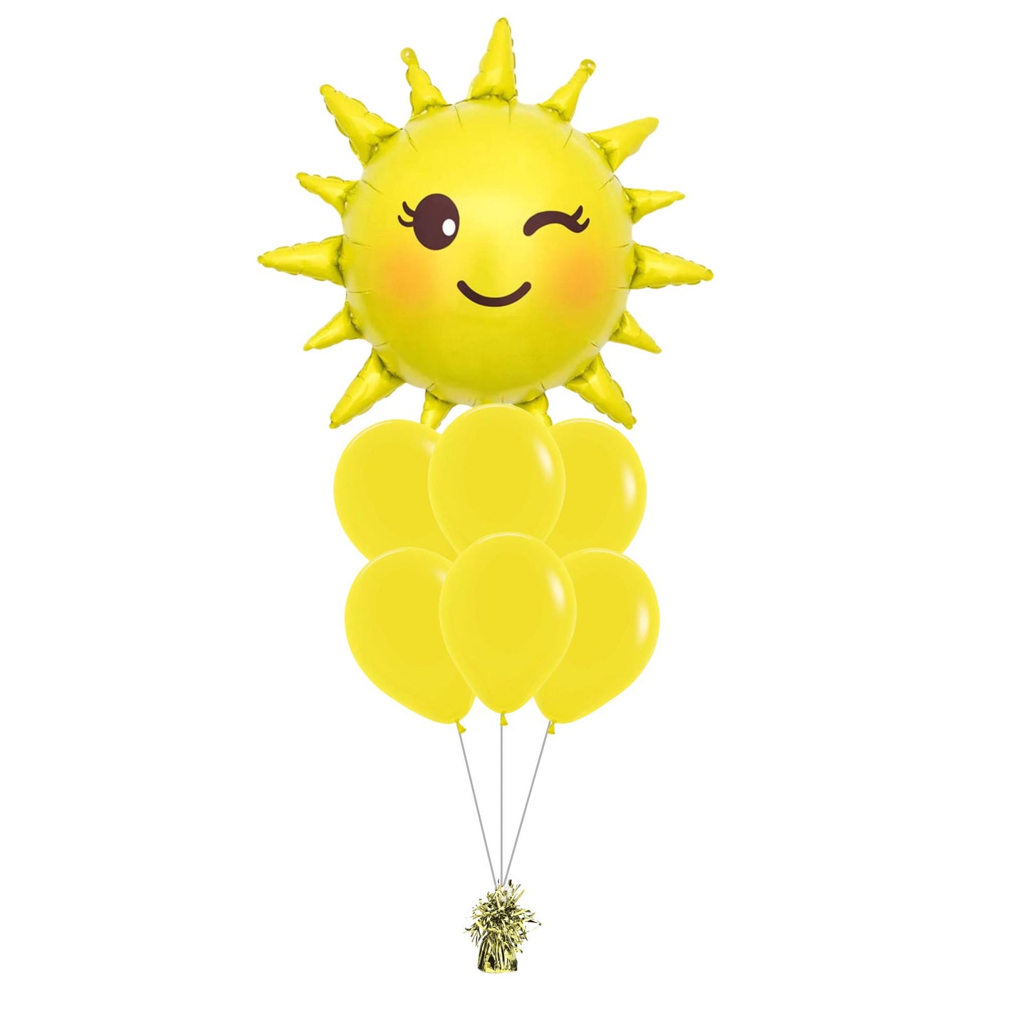 28 Inch Sunshine foil balloon Helium Filled Quality