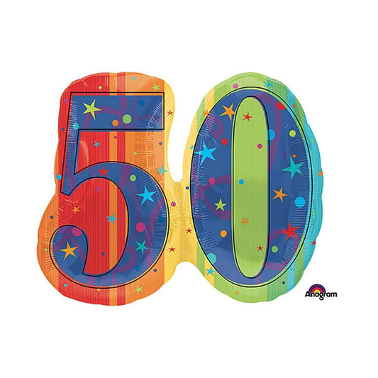26 inch Celebrate 50 Foil Balloon