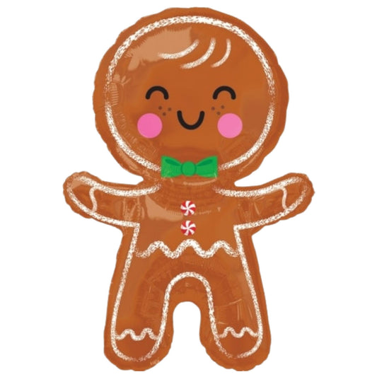 31″ Happy Gingerbread Man – Foil Balloon