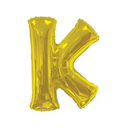 34" Gold Letter K (Helium Filled)