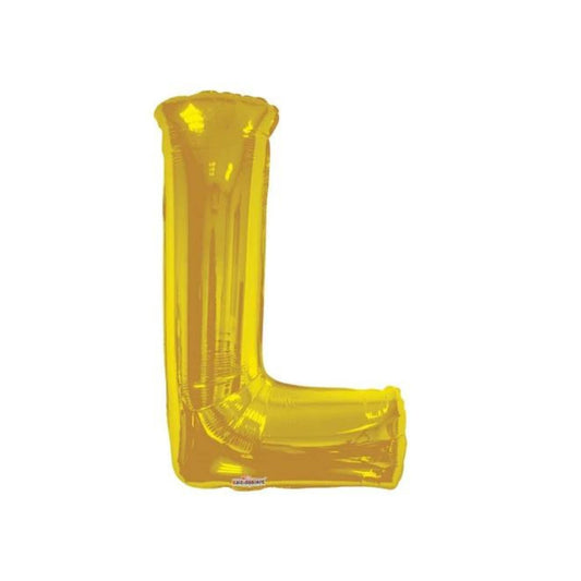 34" Gold Letter L (Helium Filled)