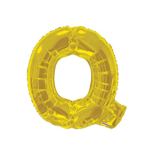 34" Gold Letter Q (Helium Filled)