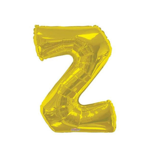 34" Gold Letter Z (Helium Filled)