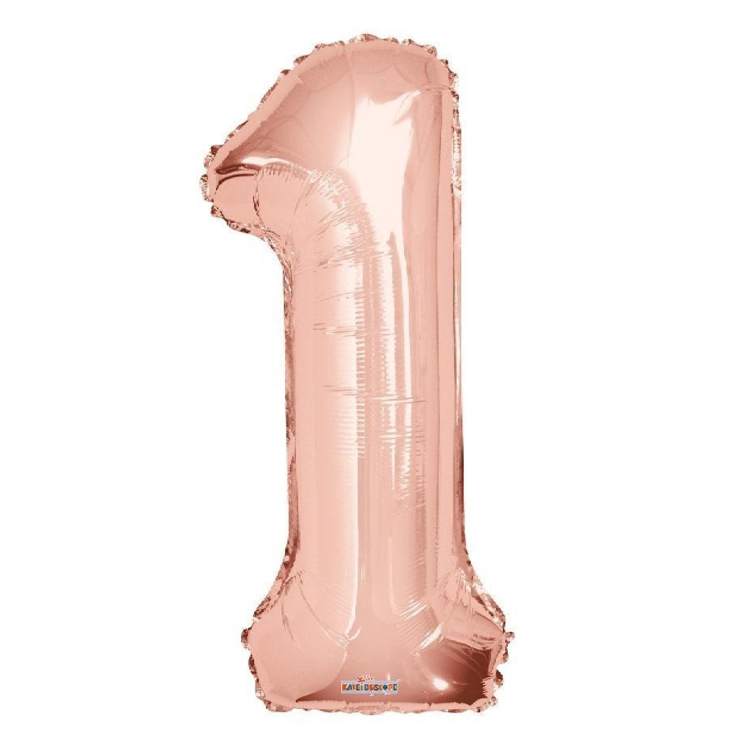 34 inch Rose Gold Balloon Number 1 Helium filled