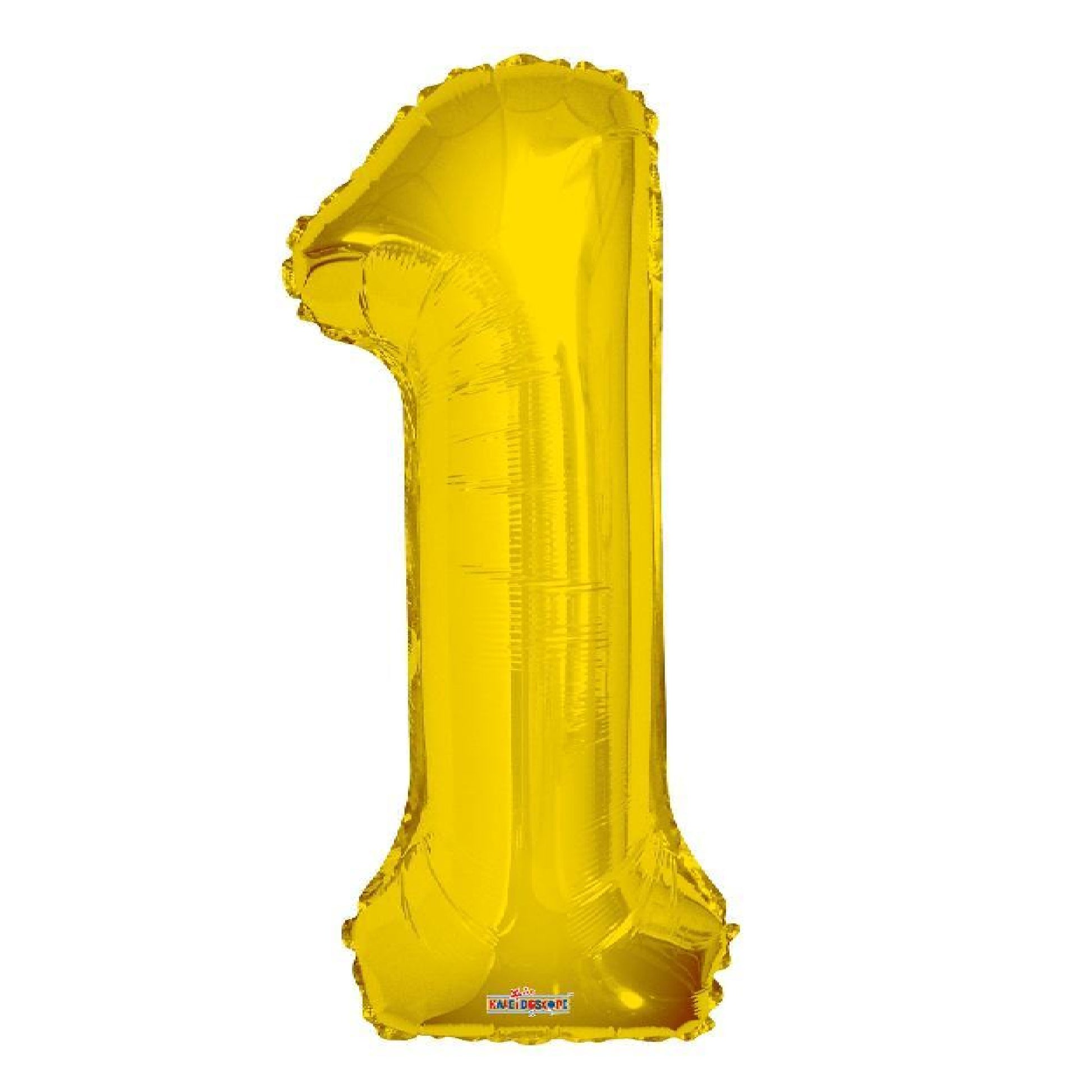 34 inch heliulm filled gold number balloon 1