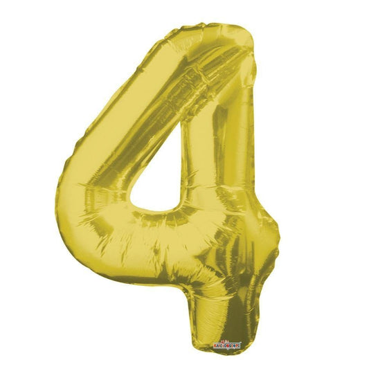 Vancouver Helium filled gold foil balloon number 4