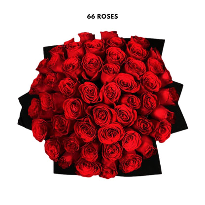 Luxury Jumbo 33, 66, or 99 Rose Bouquet