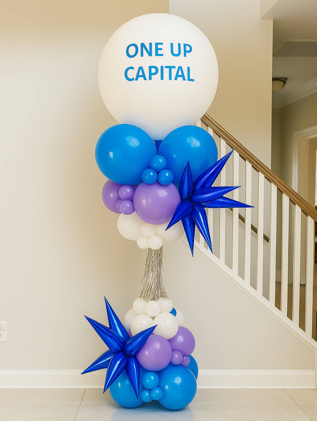 Luxury Corporate Balloon Tower Column Collection – 8 ft Premium Rental Display