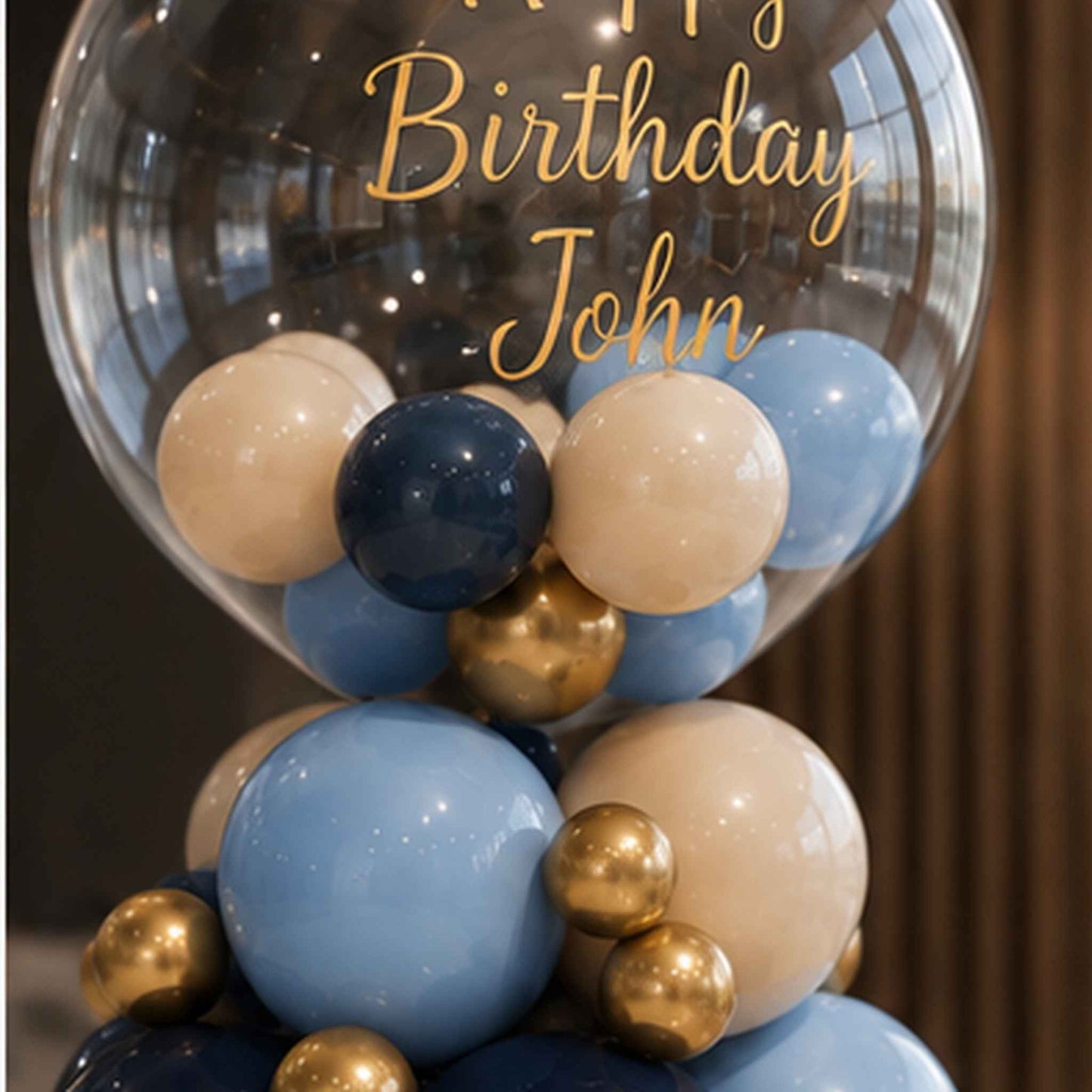 Chocolate Birthday Cake & Custom Balloon Package