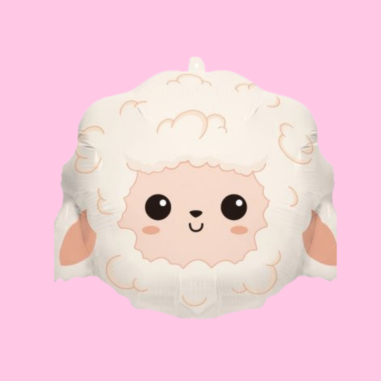 Blushing Sheep Face Foil Balloon