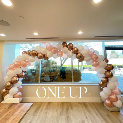 Indoor balloon arch decoration