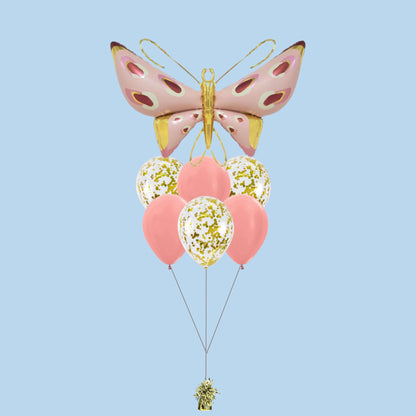 Cherry Pink Butterfly Foil Balloon