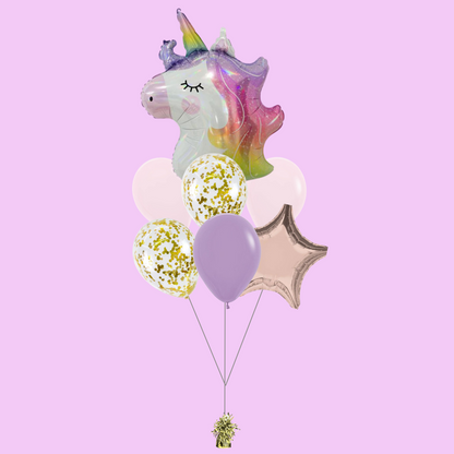 Mini Unicorn Foil Helium Balloon Bouquet