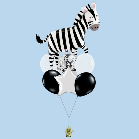 Cute Zebra Foil Balloon