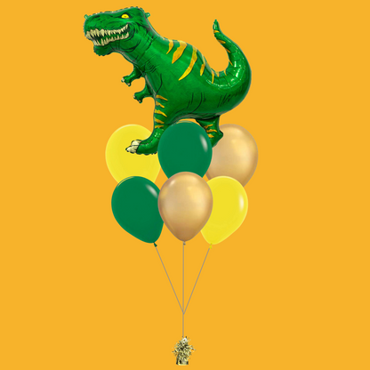 Green Classic ROAW Dinosaur Foil Balloon