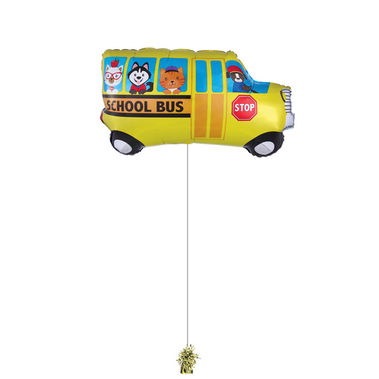 School Bus Foil Balloon