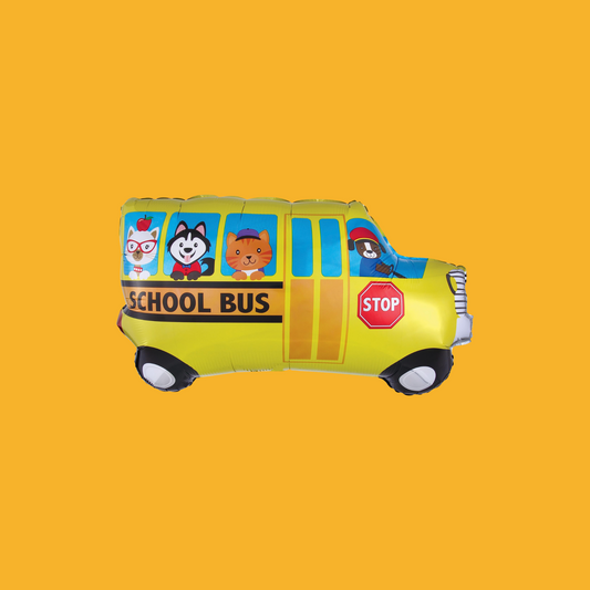 School Bus Foil Balloon