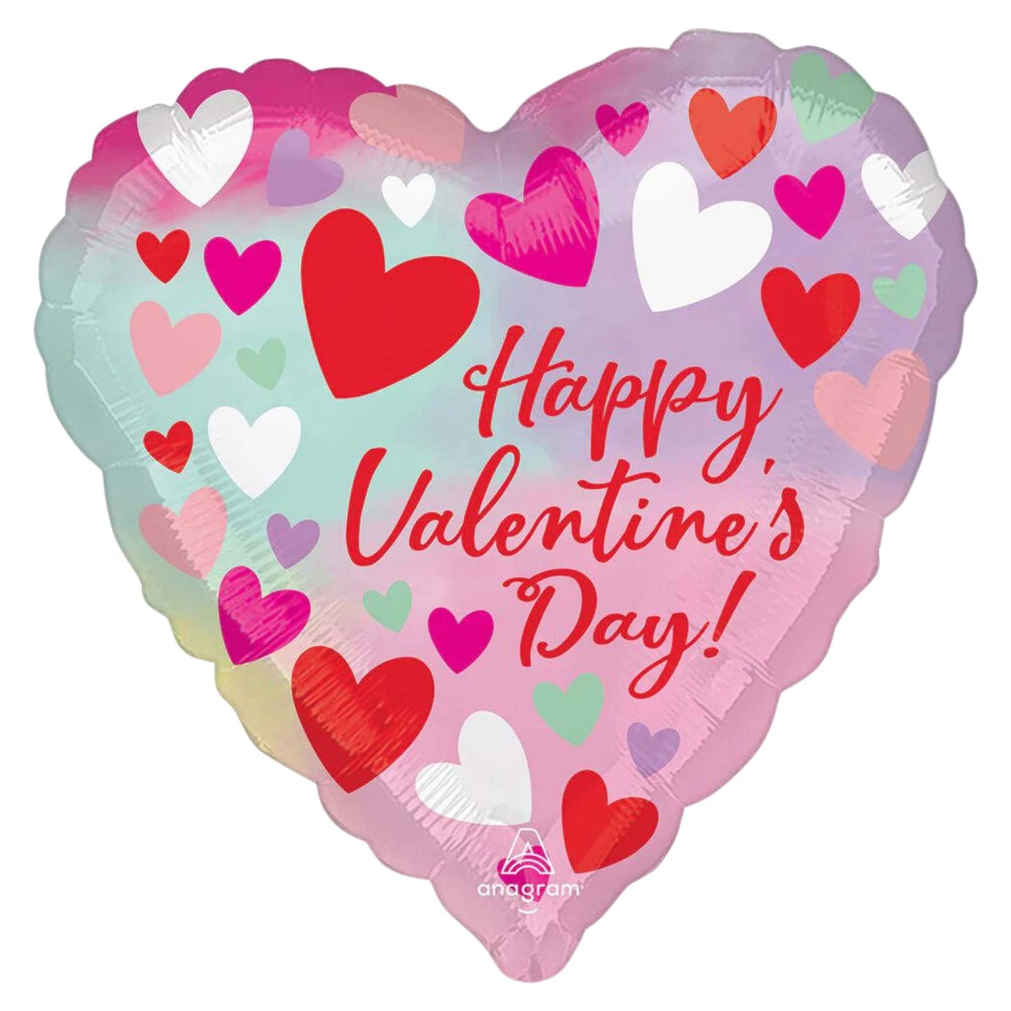 Happy Valentine's Day Pastel 17″ Heart Balloon