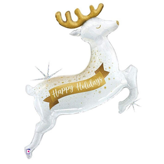 48" Happy Holidays Reindeer