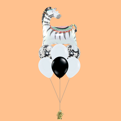 Jungle Zebra Foil Balloon