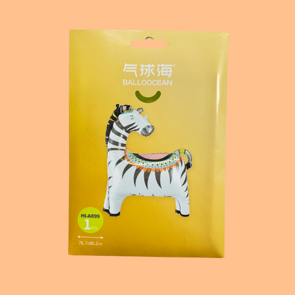 Jungle Zebra Foil Balloon