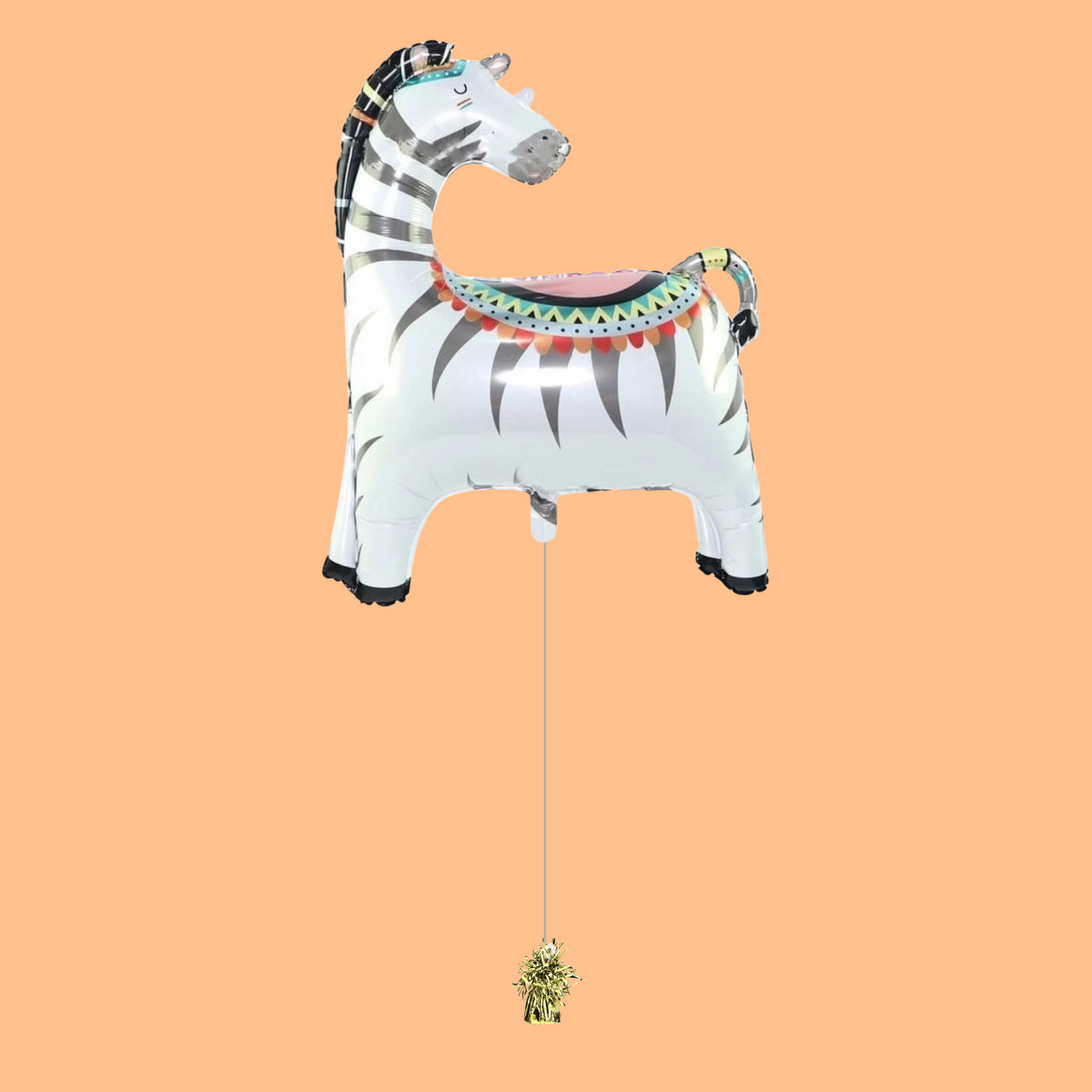 Junge Zebra Foil Balloon