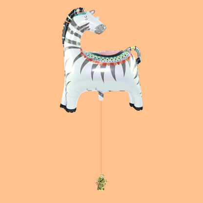 Jungle Zebra Foil Balloon