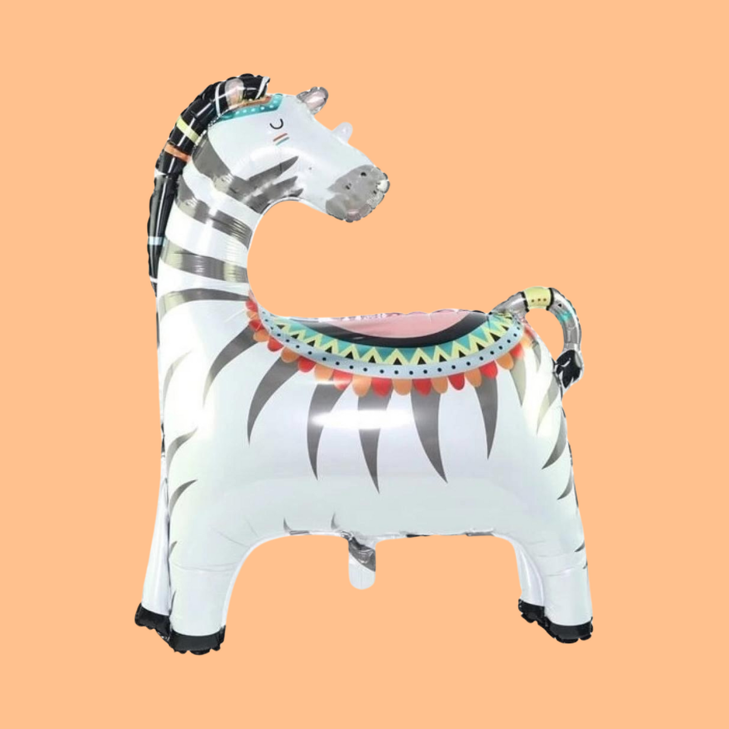 Junge Zebra Foil Balloon