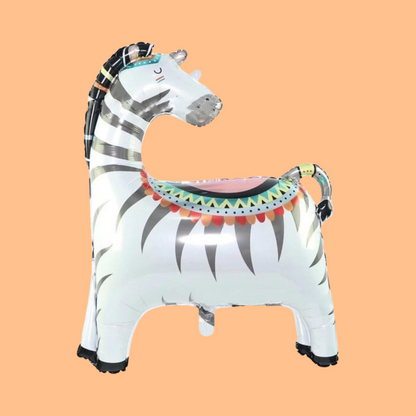 Jungle Zebra Foil Balloon