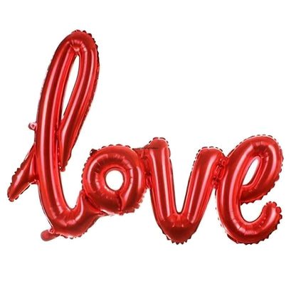 LOVE Script Air-filled Foil Balloon