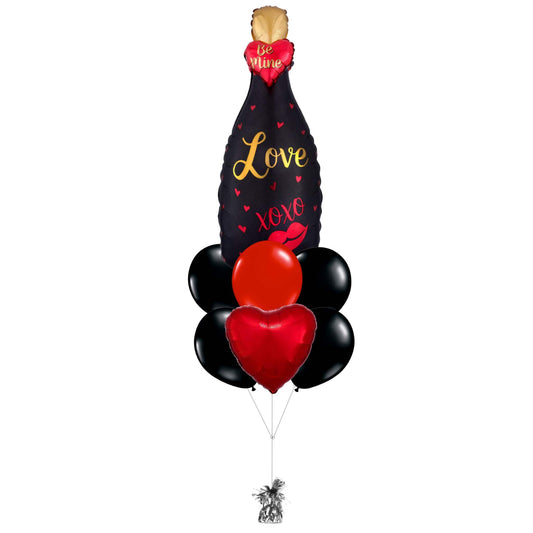 Love Champagne Bottle Balloon Bouquet