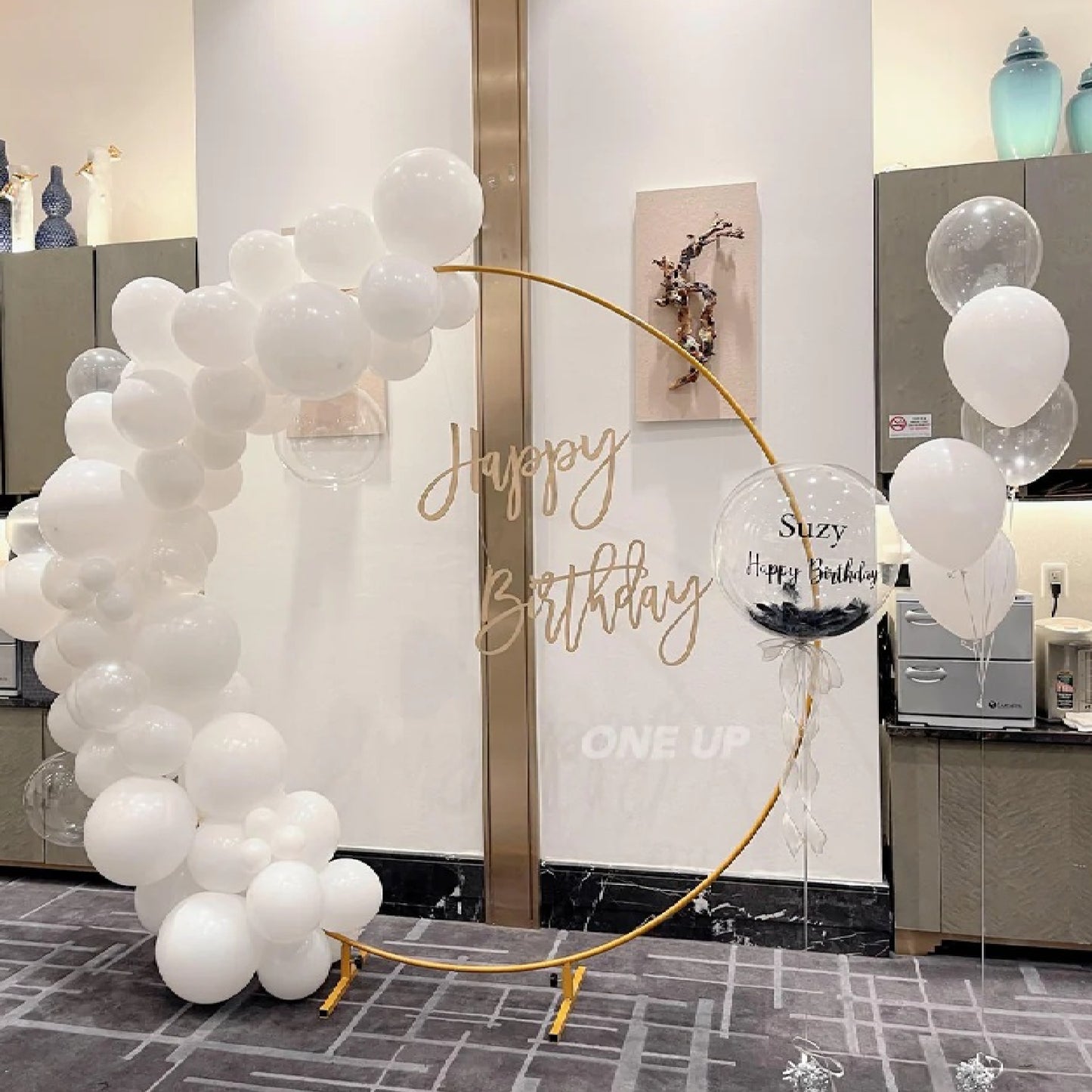 Dreamy Modern Half Circle Birthday Set (set up fee is included, take down fee is required)