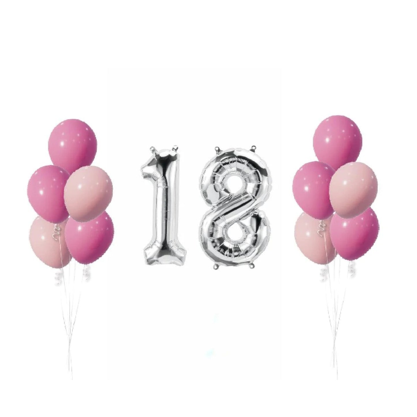 Pink mix birthday balloon set