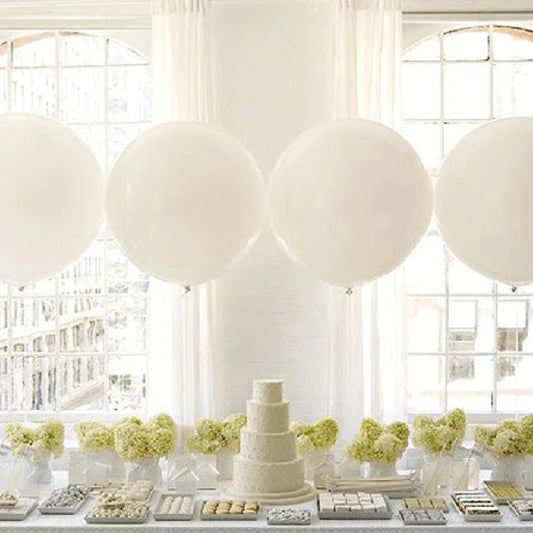 36 inch Jumbo Round Wedding Cake Table Balloons (Balloons ONLY)