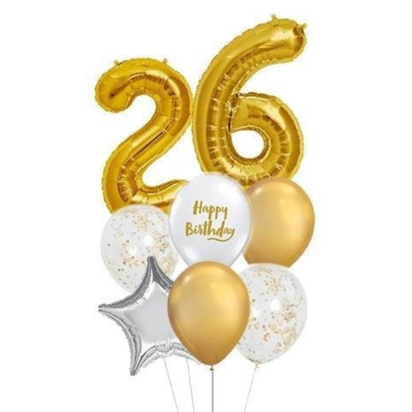 Vancouver Helium filled pick an age foil number and latex balloon delivery 