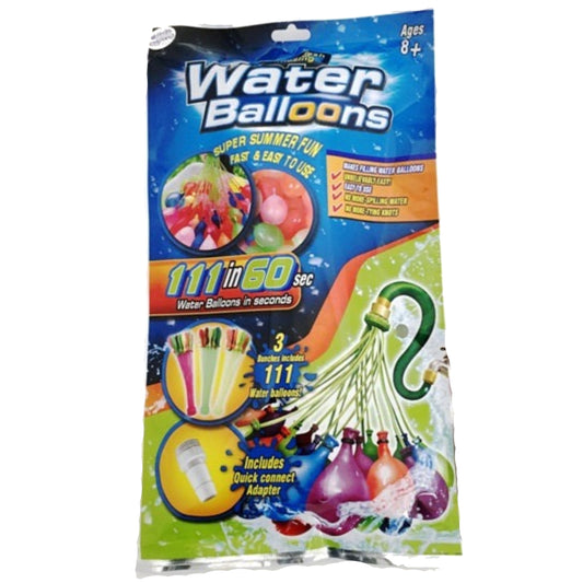 WATER BALLOONS WATERBOMBS BUNCHES 3PCS
