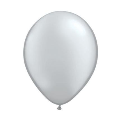 11-Inch Metallic Silver Helium Balloon – Elegant Party Decor
