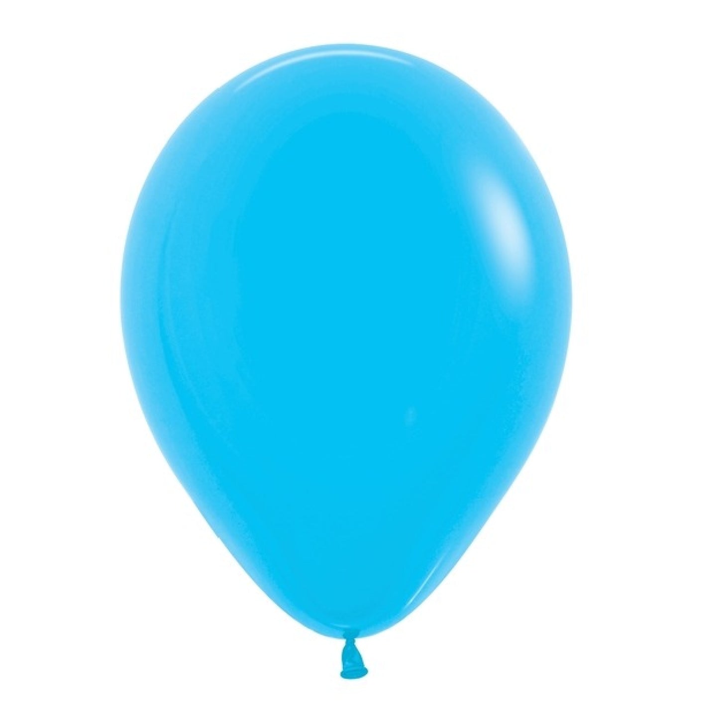 11 inch helium filled Sky Blue latex balloon