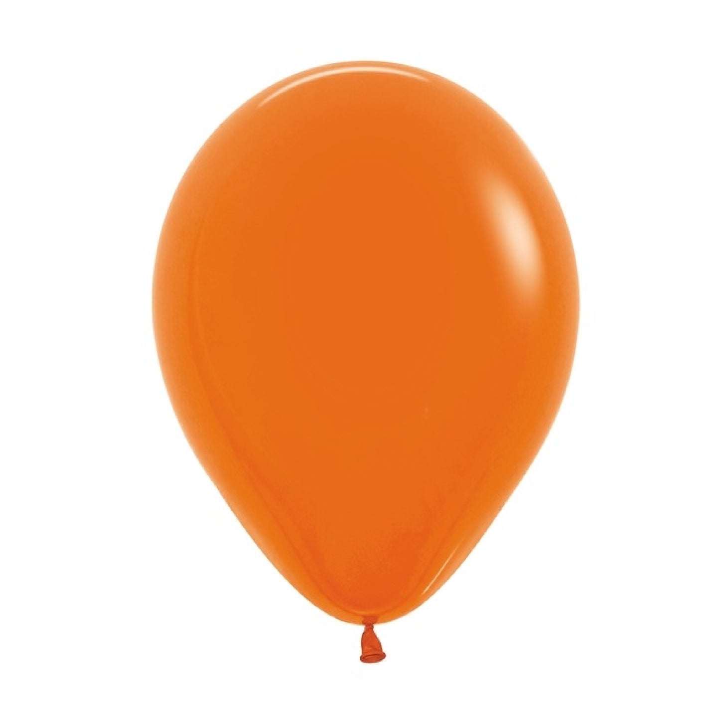 11 inch helium filled Orange latex balloon