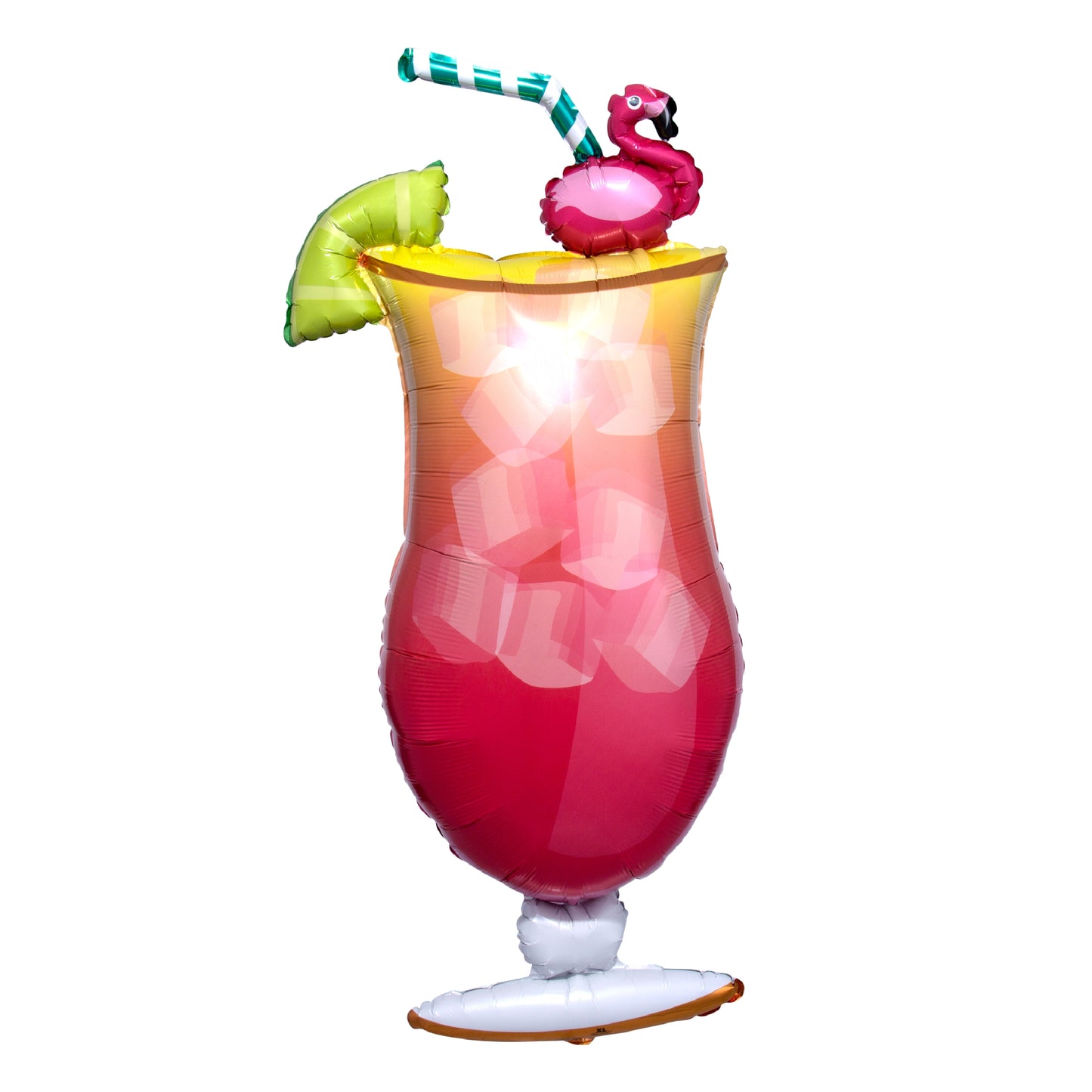 Let's flamingo tropical drink balloon