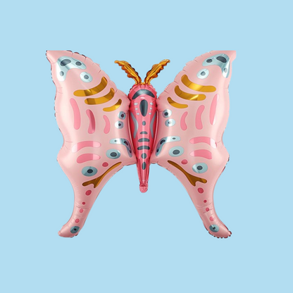 Cute Pink Butterfly Foil Balloon