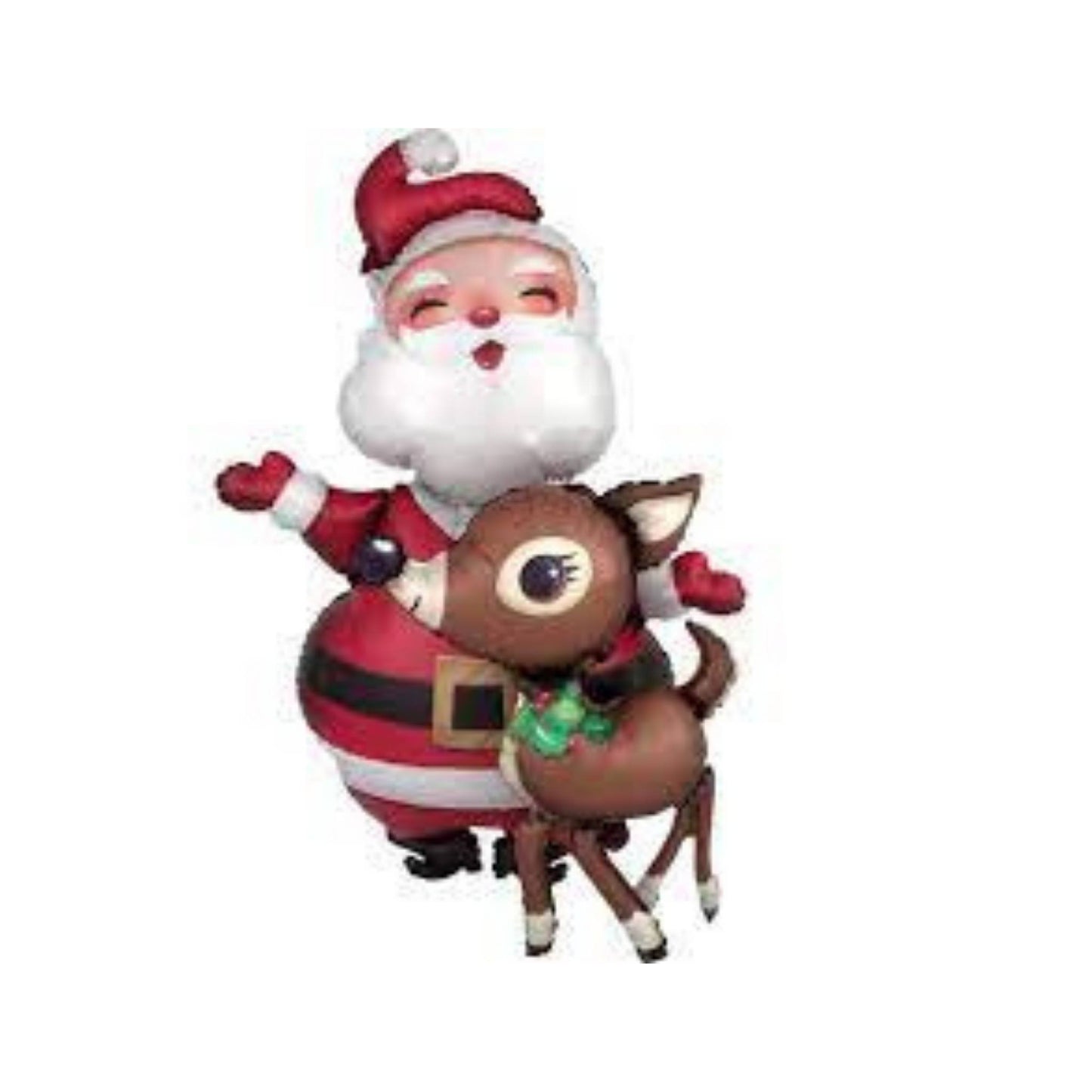 Santa & Reindeer 48" AirWalker Balloon