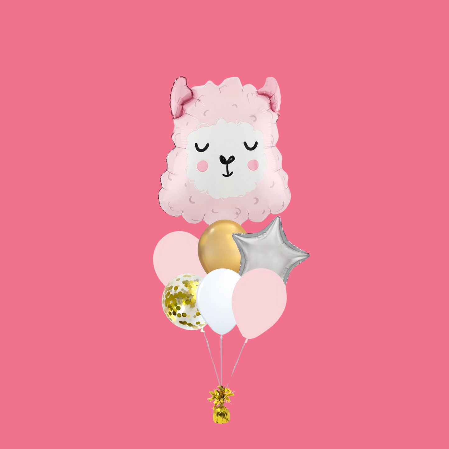 Pastel Pink Sheep Foil Balloon