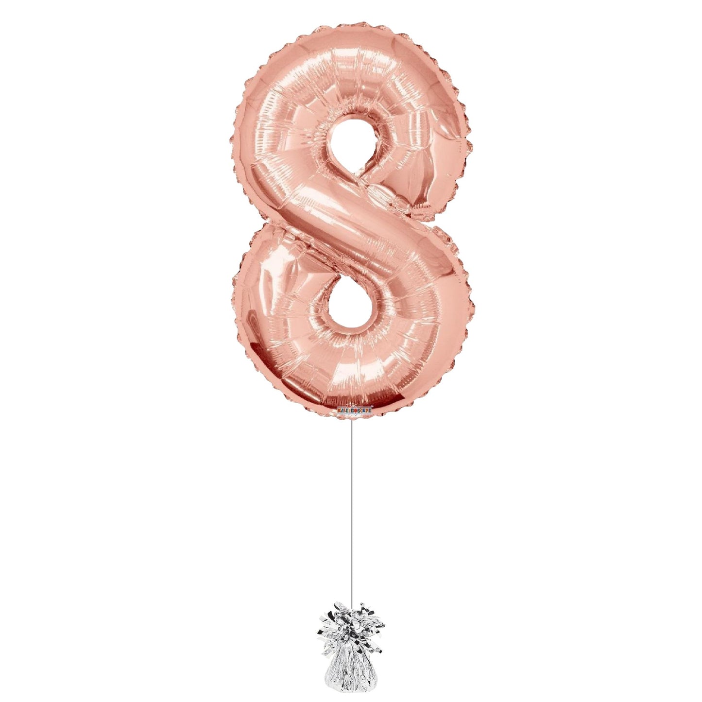 34 inch Rose Gold Balloon Number 8 Helium filled