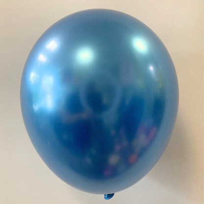 11-Inch Chrome Blue Helium Balloon - Party Decor