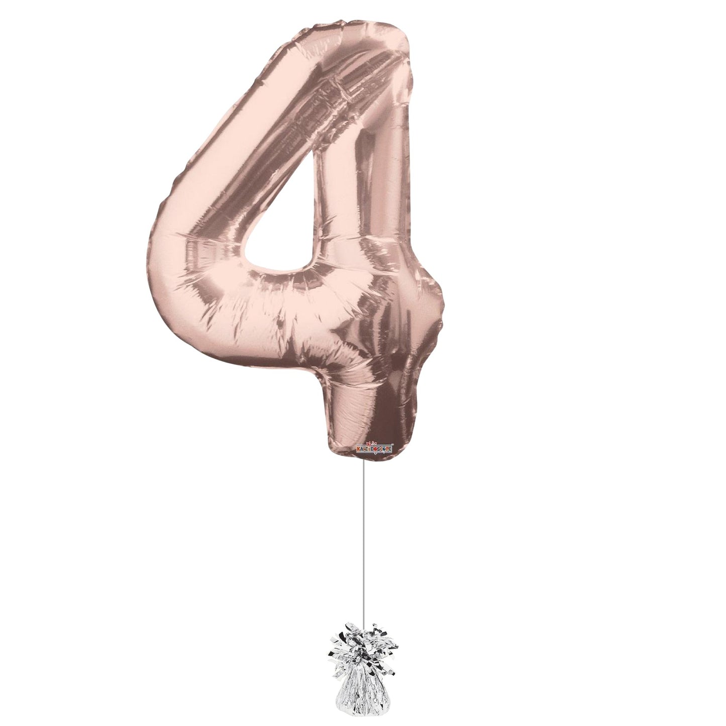 34 inch Rose Gold Balloon Number 4 Helium filled